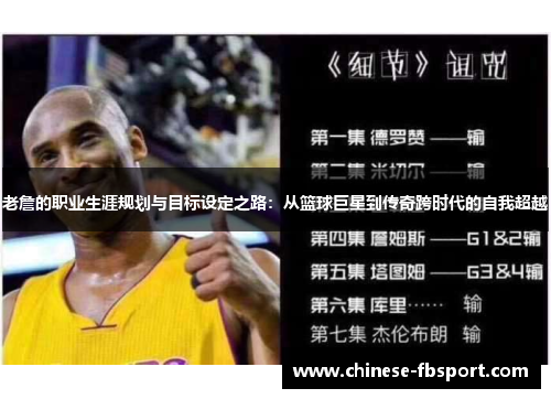 老詹的职业生涯规划与目标设定之路:从篮球巨星到传奇跨时代的自我超越 老詹的职业生涯规划与目标设定之路:从篮球巨星到传奇跨时代的自我超越